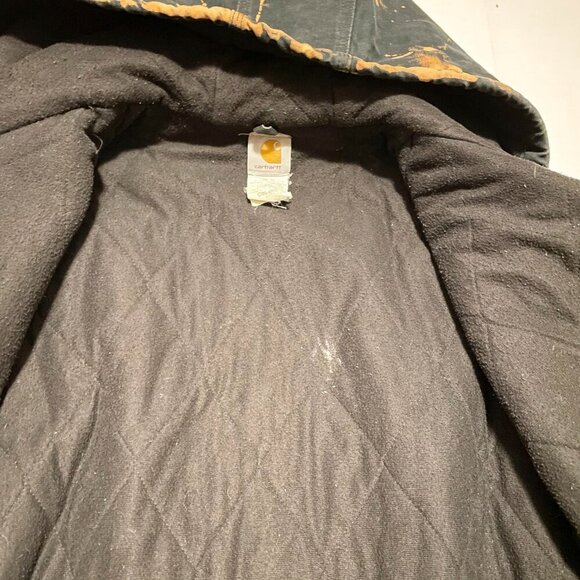 Carhartt Bomber Jacket Mens 3XL Distressed Tie Dye Style - Picture 12 of 16